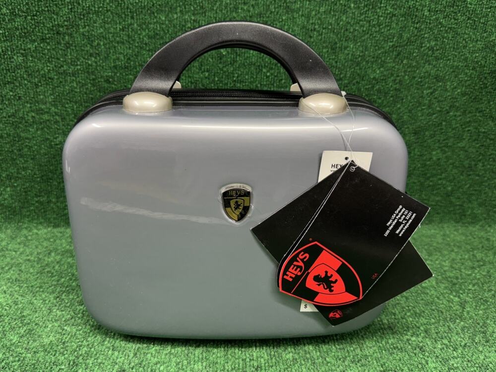 NWT Heys USA Small Luggage Milano Hard Shell Beauty Make-up Case Travel Bag Gray